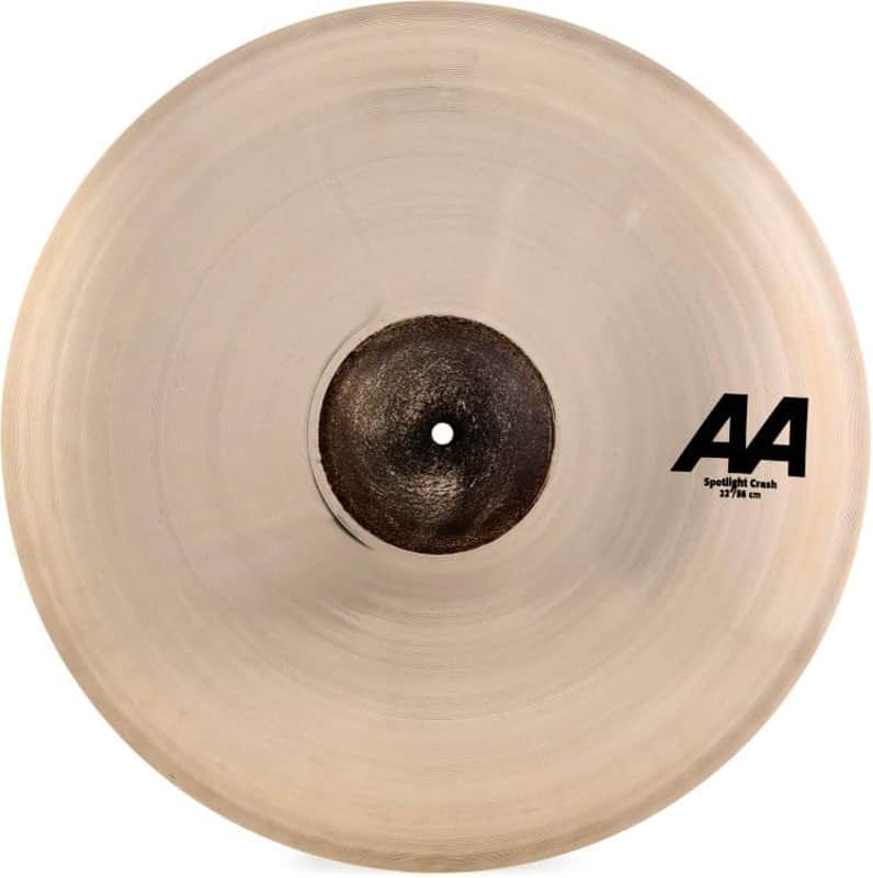 Sabian AA 22 Inch Spotlight Crash Cymbal l B20 Bronze Alloy l 80% Copper - 20% Tin l Made in Canada l Model 22206TSSLB image 1