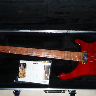 Rickenbacker 4004 CII Cheyenne 2008 Translucent Red Flamed Maple/Walnut with Bubinga Fretboard image 7