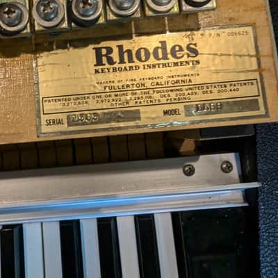 Fender Rhodes Piano Bass 1970 - 1974 - Black image 4