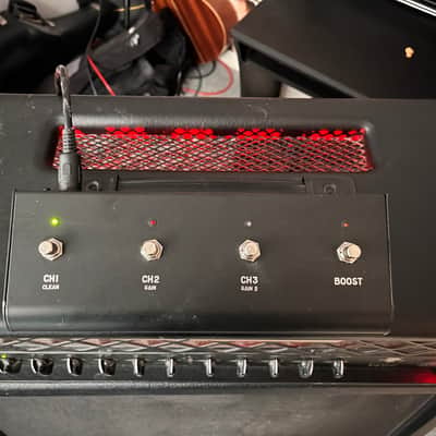 Randall RD100H Diavlo 3-Channel 100-Watt Tube Guitar Amp Head 2010s - Black + Randall 4x12 Speaker Cabinet image 3