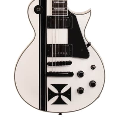 ESP LTD James Hetfield Iron Cross Electric Guitar with Case Snow White image 3