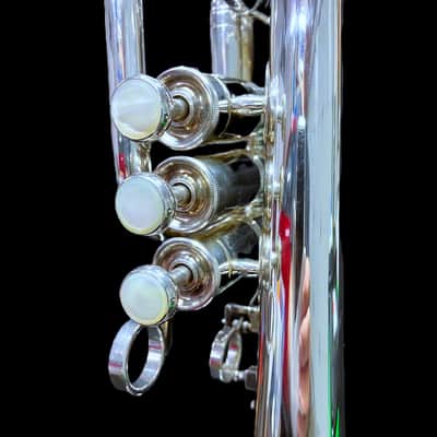 Besson Boosey & Hawkes Sovereign Cornet • Silver-Plated Eb image 16