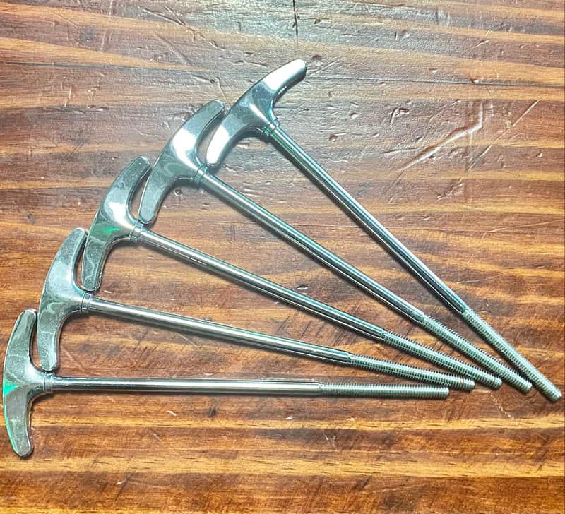 Ludwig 7” Bass Drum T Rods - Long Type - 5 Count - Very Good Condition - We Ship Fast! image 1