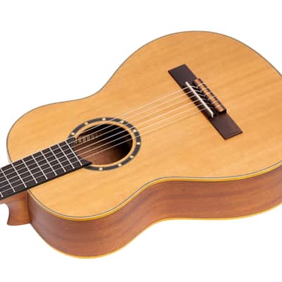 Ortega R122L-3/4 Family Series Cedar Top Mahogany Neck 3/4-Size Nylon 6-String Classical Acoustic Guitar w/Gig Bag For Left Hand Player image 9