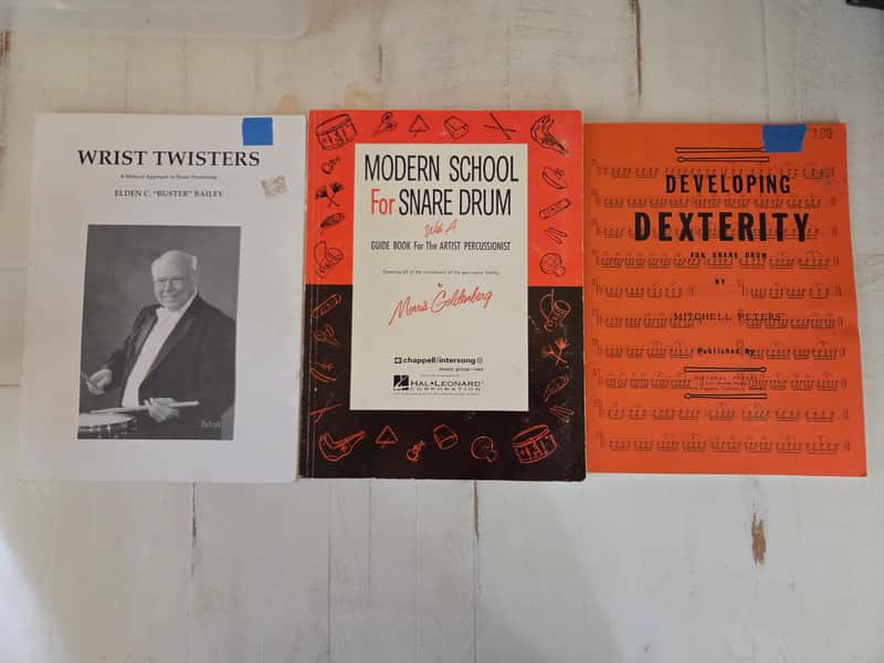 Snare Drum Pedagogy Method Books, Bailey, Goldenberg, Peters image 1