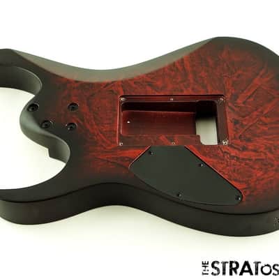 Ibanez RG470DXW BODY Guitar Parts RG Shape Wine Red Frozen Matte image 2