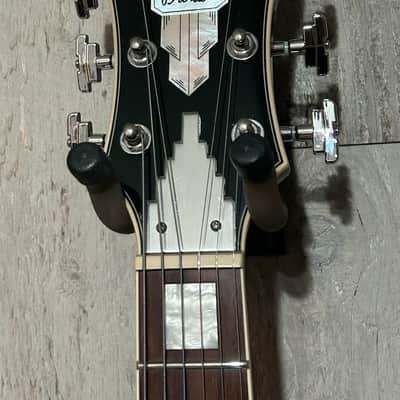 D'Angelico Premier DC Semi-Hollow Double Cutaway with Stairstep Tailpiece Trans Wine, Pro Setup Very Nice ! image 7