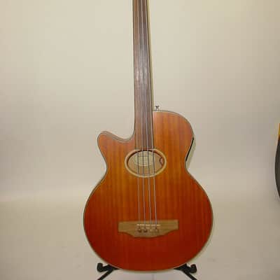 Guild B4CE Left-Handed Acoustic Electric Bass Guitar Vintage 90's LEFTY B4CE-AMB image 2