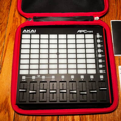 BUNDLE: Akai APC Mini MKII MIDI Controller 2023 - Present - Black & Protective Carrying Case image 2