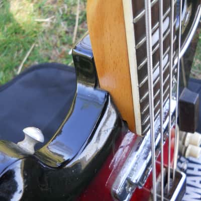 Vintage 60s Kimberly Bass Guitar, Japan, Ventures, Open Book Headstock, 25" Scale image 20