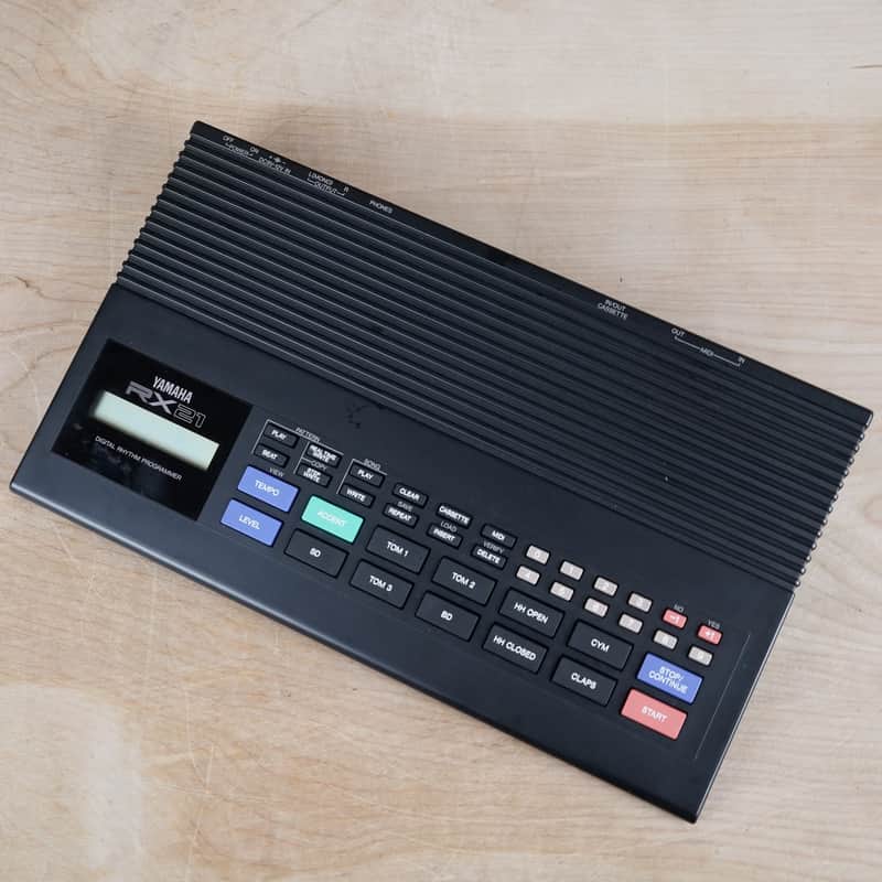 Yamaha RX21 Digital Rhythm Programmer 1980s Black - Needs Repair image 1