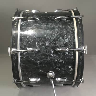 Vintage 1962 Slingerland Chicago Niles USA American Bass Drum 14x20 Black Diamond Pearl Limited Edition Gene Krupa image 11