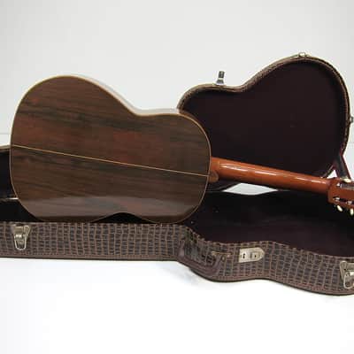 Vintage 1965 Giannini Model 522 Brazilian Rosewood Classical Guitar with Original Hard Shell Case! image 24