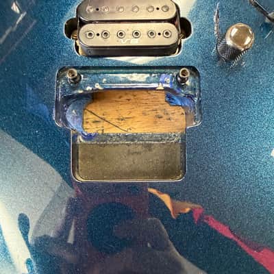 Used Ibanez RG1570 Prestige Team J. Craft Electric Loaded Guitar Body 2002 - Mirage Blue Made in Japan image 5