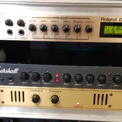 MARSHALL MGP 9001 Valve Preamp VALVESTATE 8008 80W + 80W POWER AMP ROLAND GP-100 FX 4RU SKB CASE 240 VOLT image 4