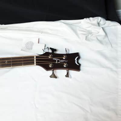DEAN Exotica Supreme acoustic electric 4-string Cutaway BASS guitar NEW w/ Case image 5
