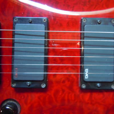 ESP LTD MH-100QMNT With EMG Pickups/ SPC Mid Boost image 3