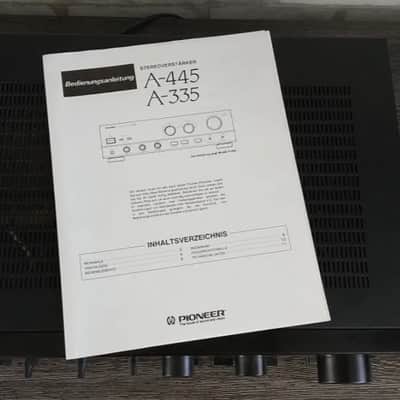PIONEER A-445  ✅Servicad Warranty +Manual Rare Vintage Stereo Amplifier Japan 1989 Servicad Warranty +Manual image 15