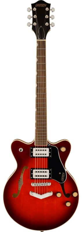Mint G2655 Streamliner™ Center Block Jr. Double-Cut with V-Stoptail,  Claret Burst image 1