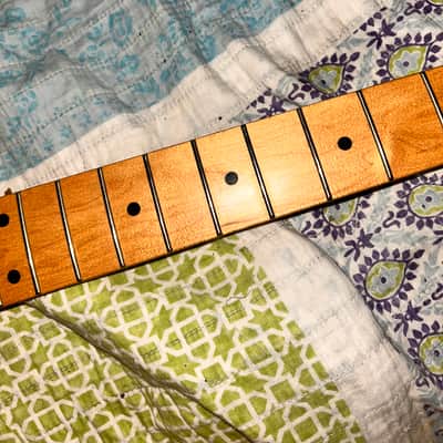 Unknown vintage strat neck loaded. image 3