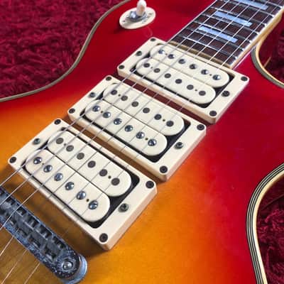 Electric Guitar Les Paul GRECO EG-600 Cherry Sunburst Japan Vintage image 3