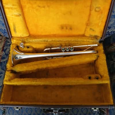 Beautiful Antoine Courtois Paris C Trumpet with Courtois Case and Courtois Mouthpiece image 15