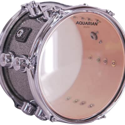 Natal Birch Fusion X 10" x 6.5" Rack Tom Drum Black Metallic image 3