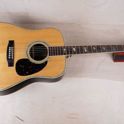 Suzuki Three S W-300 Acoustic Guitar MIJ 1977 Natural D-35 Style Vintage Japan w/ Hard Case image 4