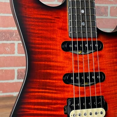 Schecter Sunset Custom-II HSS Electric Guitar - Tiger Eye Satin image 3