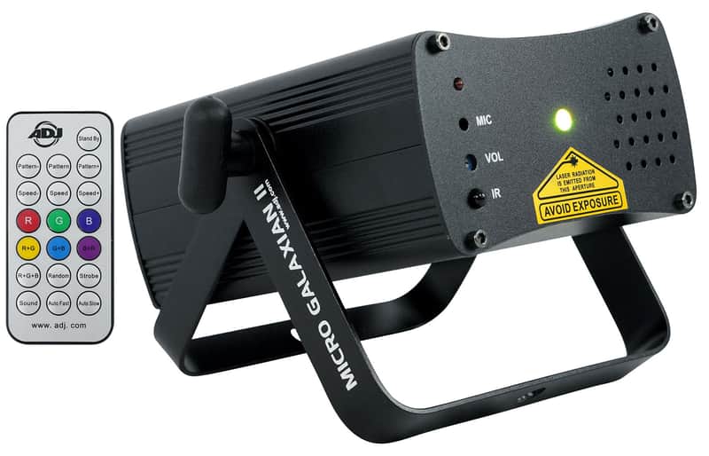American DJ ADJ Micro Galaxian II Green/Red Laser Beam Club/Stage Light+Remote image 1