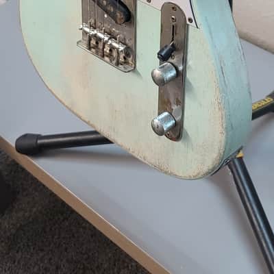 Partscaster Telecaster Relic AWESOME GUITAR! 2020s - Blue Nitro Shellac image 4