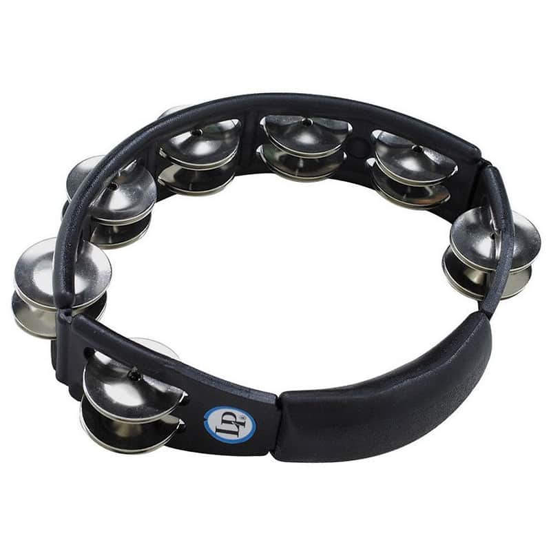 Latin Percussion LP150 Cyclops Handheld Tambourine w/ Double-Row Steel Jingles image 1
