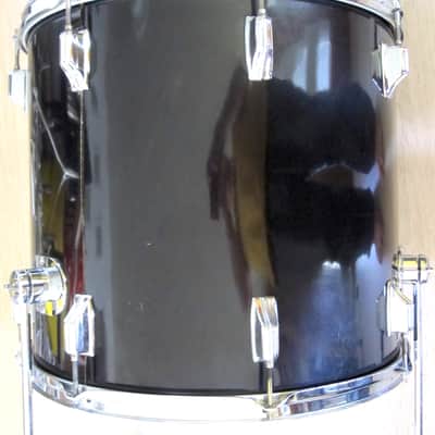 18" x 16" Rogers Floor Tom with Legs, Black Wrap - Vintage 1970s image 5