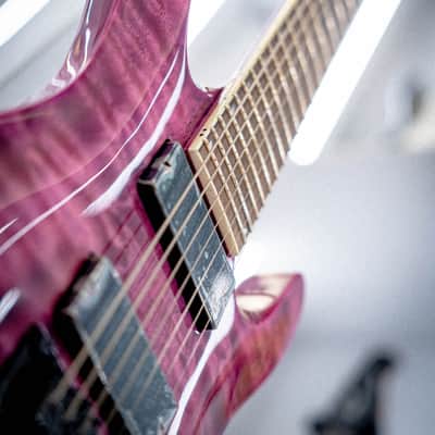 Jackson X Series SLATXSDQ 3-7 Soloist Transparent Purple image 4