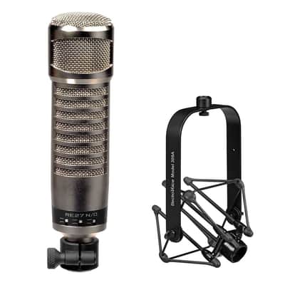 Electro-Voice RE27N/D Dynamic Cardioid Multipurpose Microphone with Electro-Voice 309A Mic Shockmount Bundle image 1