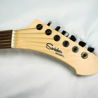 Swisher Handmade Rebel Electric Guitar 2023 - Ebony image 5