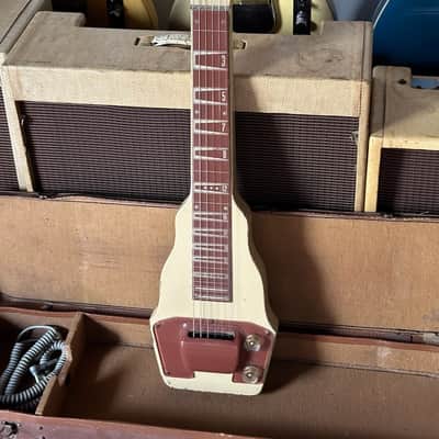 Gibson BR-9 Lapsteel 1950 - a groovy Cream & Peach deco style Lapsteel. image 1