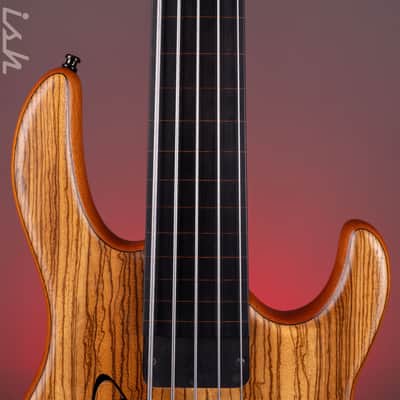 2001 Celinder Aura 5-String Bass Natural *Owned by Richard Bona* image 6