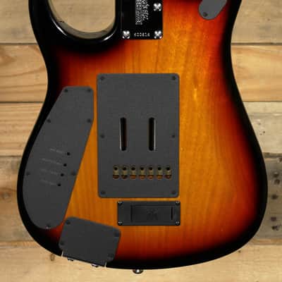 Music Man JP15 7-String Electric Guitar Tiger Eye w/ Case image 3