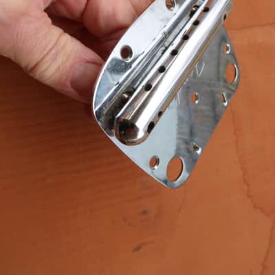 Fender Mustang Tailpiece 1965 - Nickle "Pat Pend" Nice image 10