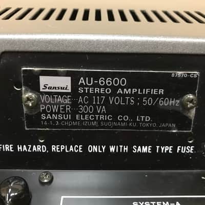 Vintage Sansui AU 6600 Stereo Amplifier image 16