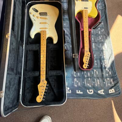 Fender Squirt Strat 1985 #A043344 MIJ 1985 - White -Striped image 6