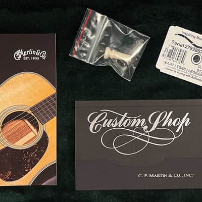 Martin Custom Shop 28 Style Dreadnought Willcutt Exclusive Large Soundhole Adirondack (807) image 8