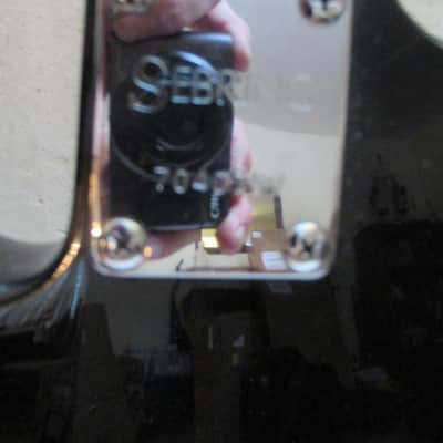 Sebring Samick Jammer SSB-10 Bass Guitar, 1980's, Korea, Black, Clean image 4