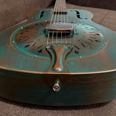 Recording King Swamp Dog Style-O, 2025 Model in Distressed Vintage Green image 7