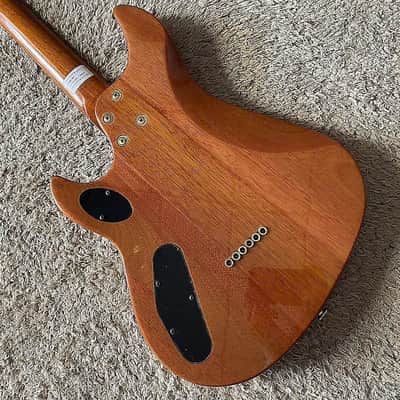 Sakura HSH Electric Guitar, BurlWood Top Body, Mahogany Body, Maple Neck, Rosewood Fingerboard, 22 Frets Rosewood Fingerboard image 9