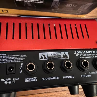 Joyo BanTamP JackMan II 20-Watt Tube Guitar Head 2020 - Present - Red / Black image 9