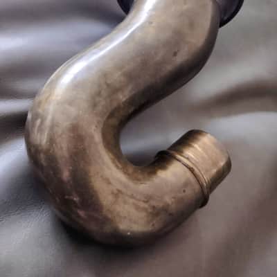 Couesnon Goofus 1924 Unlacquered Brass Queenophone Antique image 18