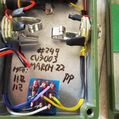 Pedal Pawn Vintage CV7003 Germanium Fuzz 2022 - Olive Drab Green image 15
