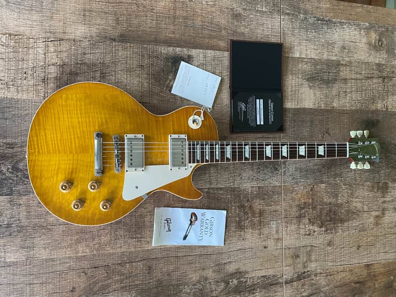 Gibson Les Paul R0 (1960 Custom Shop Lemon Burst Aged) image 1